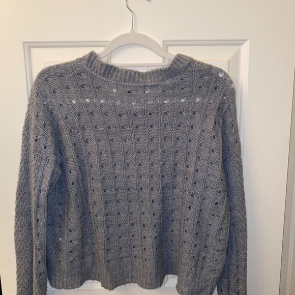 Grey Cropped Sweater - Picture 2 of 3